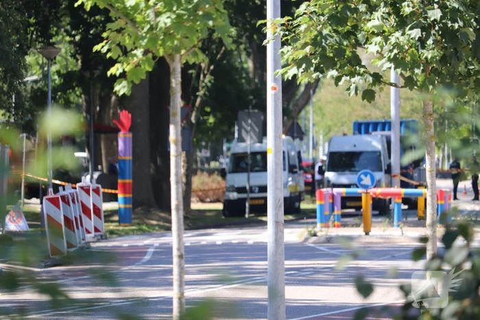 Straat afgezet na gaslekkage