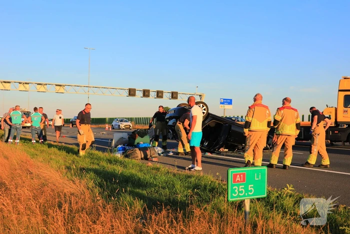 Kinderen betrokken bij ernstig ongeval op snelweg