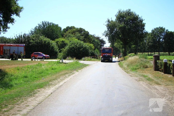 Leegstaande stal in brand