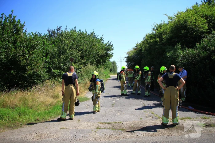 Leegstaande stal in brand