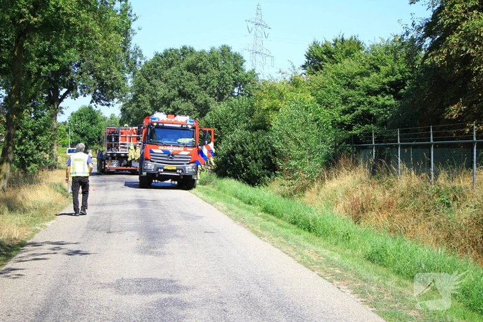 Leegstaande stal in brand