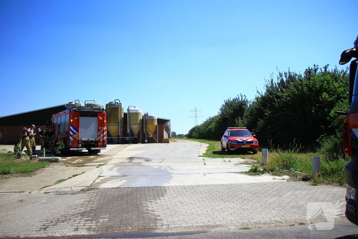 Leegstaande stal in brand