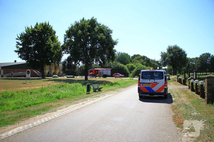 Leegstaande stal in brand