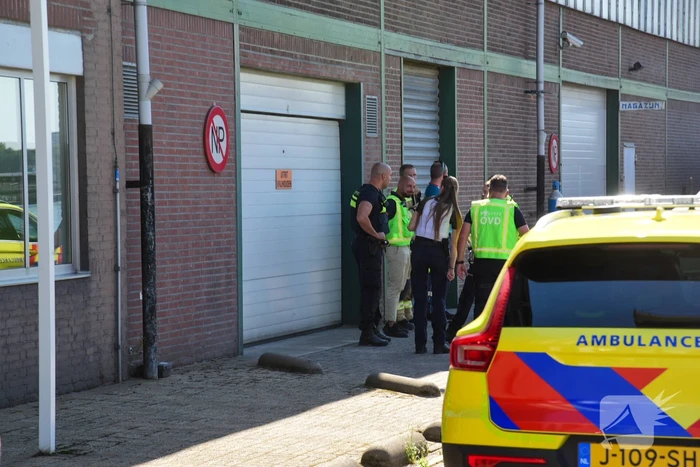 Grote brand in bedrijfspand