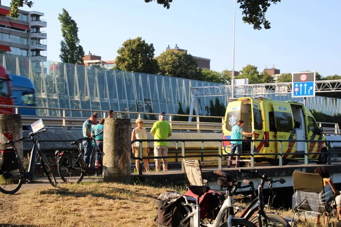 Fietser gewond na val