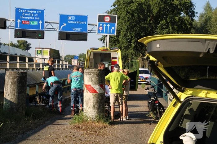 Fietser gewond na val