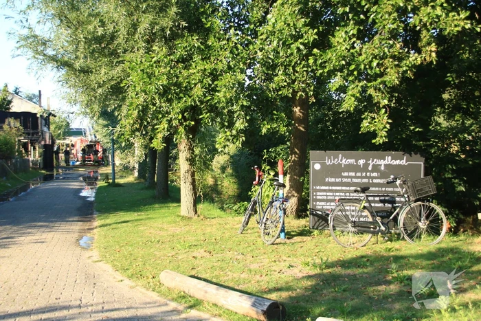 Gebouw volledig afgebrand