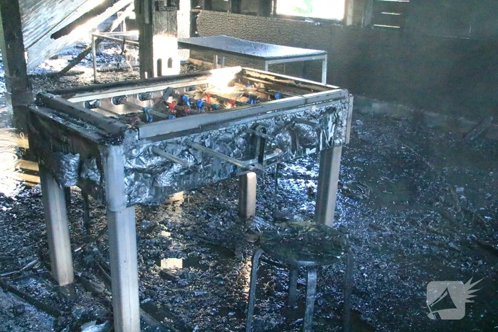 Gebouw volledig afgebrand