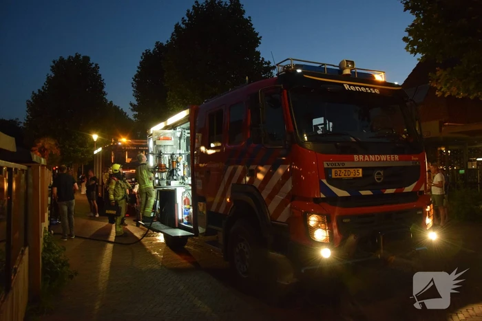 Cafe ontruimd vanwege brand in spouwmuur