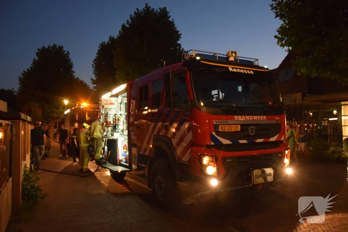 Cafe ontruimd vanwege brand in spouwmuur