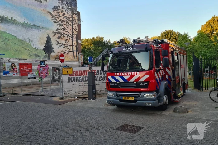 Afvalcontainer in brand