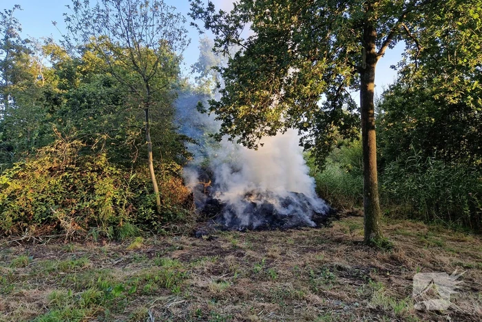 Veel rook bij brand in bosschage