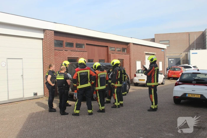 Onderzoek bij bestelbus met mogelijk gestolen brandstof