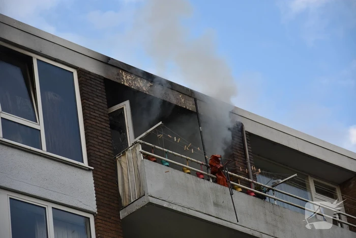 Ontruiming bij brand in flat