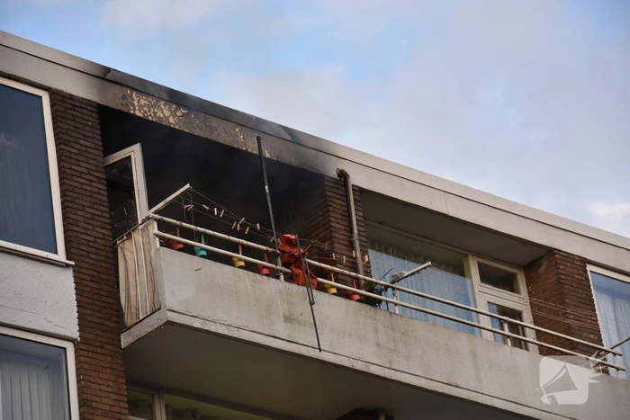 Ontruiming bij brand in flat