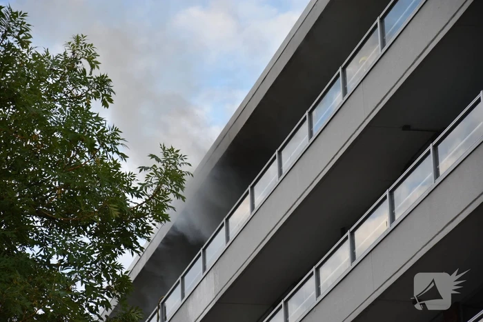 Ontruiming bij brand in flat