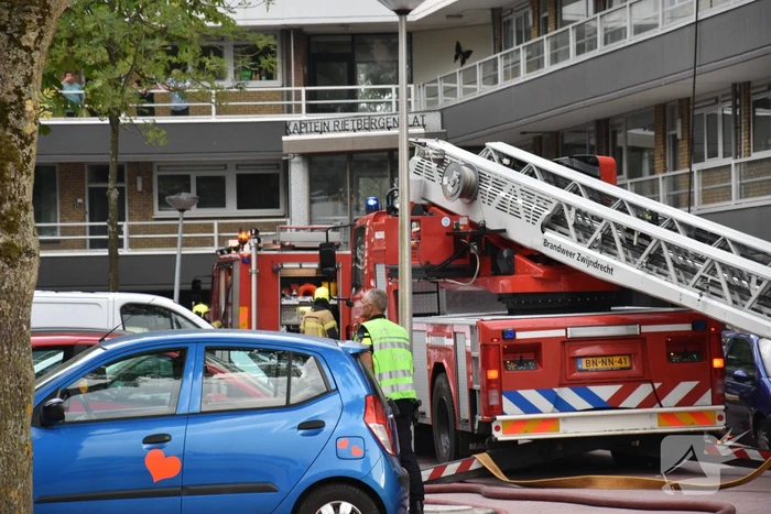 Ontruiming bij brand in flat