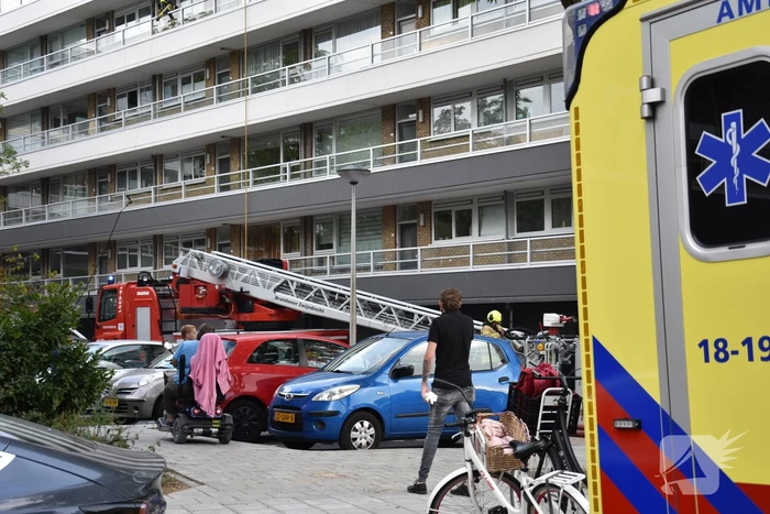 Ontruiming bij brand in flat