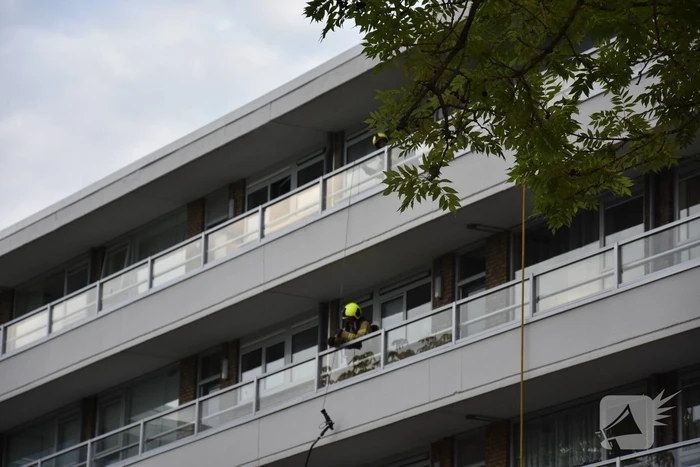 Ontruiming bij brand in flat