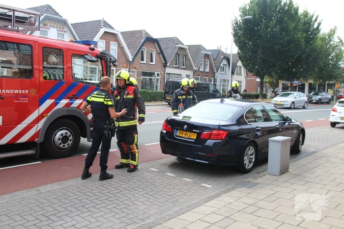 Brand in auto blijkt lek in koelvloeistoftank