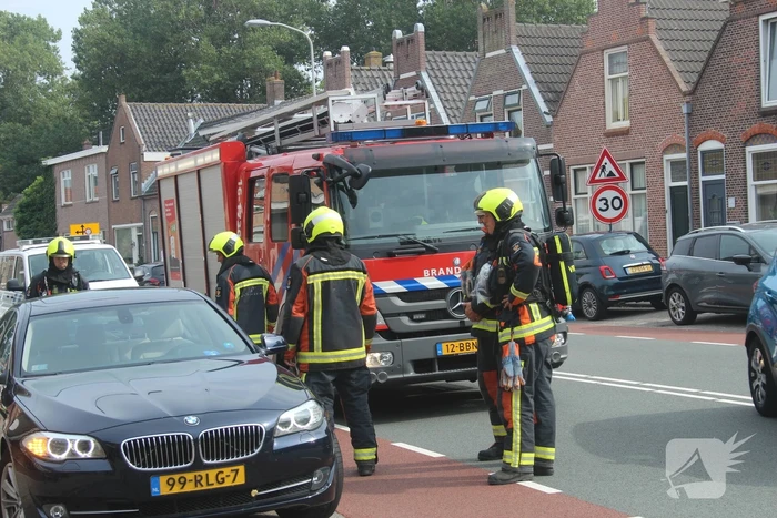 Brand in auto blijkt lek in koelvloeistoftank