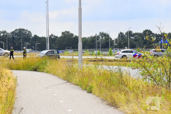 Vrouw met brommobiel probeert snelste route naar Leusden te nemen