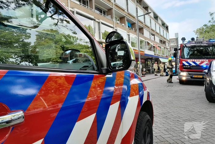 Brand in pand fietsenwinkel