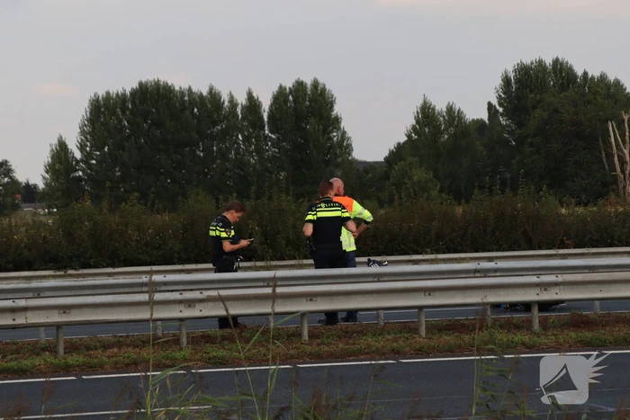 Lange file na verkeersongeval op snelweg