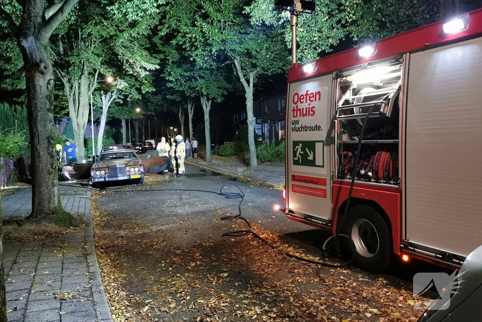 Lincoln-oldtimer loopt brandschade op