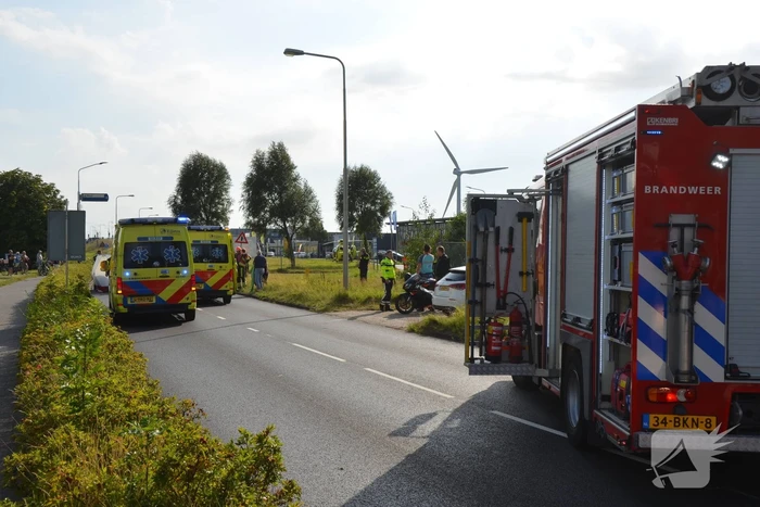Motorrijder zwaargewond bij aanrijding