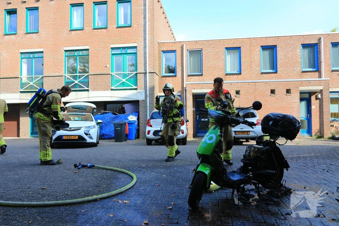 Go Sharing-scooter vanwege brand verwoest