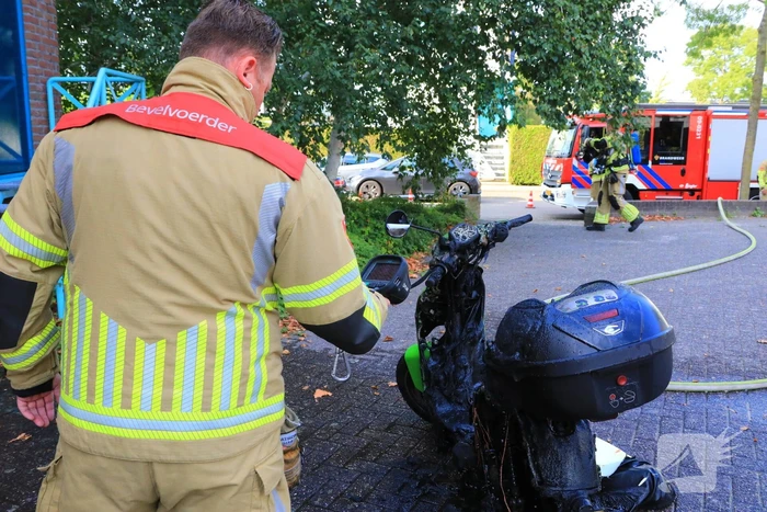 Go Sharing-scooter vanwege brand verwoest