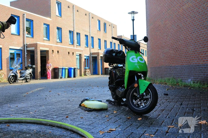 Go Sharing-scooter vanwege brand verwoest