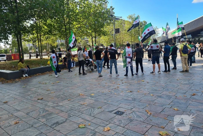 Demonstratie tegen chemische wapens