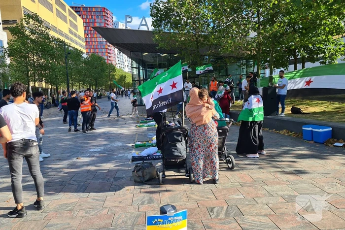 Demonstratie tegen chemische wapens