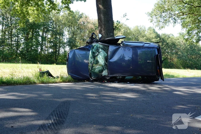 Bestuurder aangehouden na eenzijdig ongeval