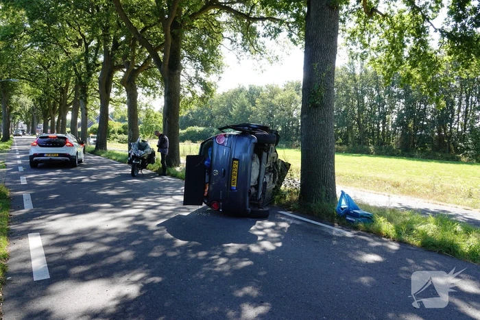 Bestuurder aangehouden na eenzijdig ongeval