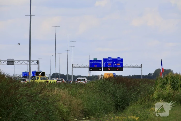 Traumahelikopter landt voor zwaar ongeval met motorrijder