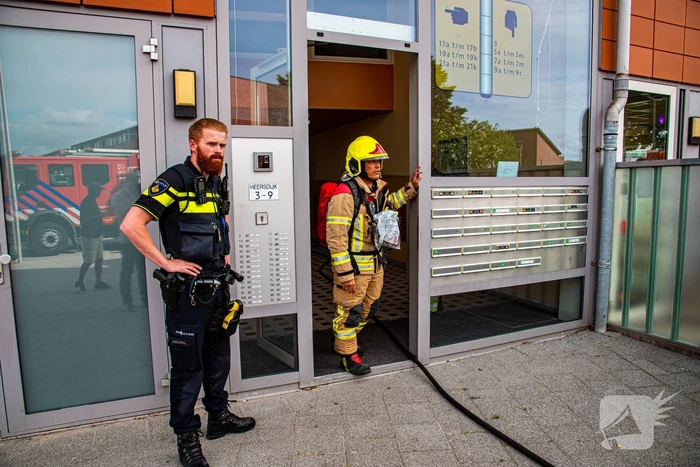 Brand in liftmachinekamer snel geblust