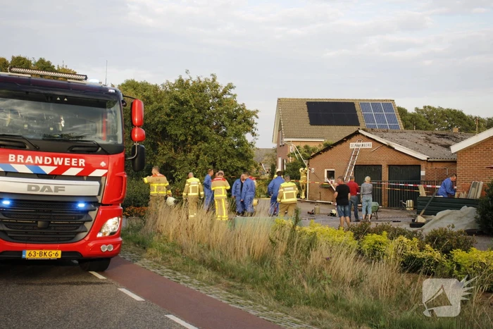 Asbest vrijgekomen bij brand in varkensschuur