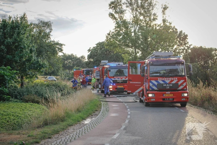 Asbest vrijgekomen bij brand in varkensschuur