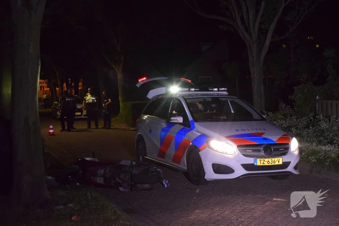 Scooterrijder gewond na achtervolging
