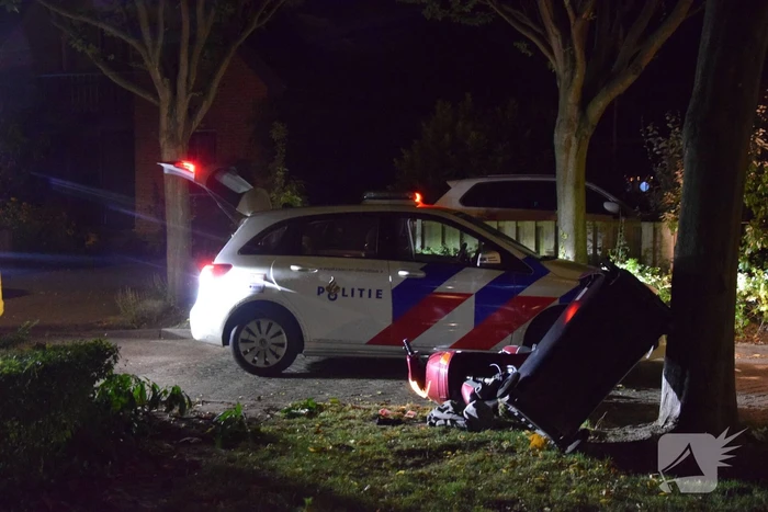 Scooterrijder gewond na achtervolging