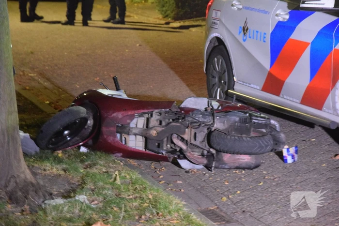 Scooterrijder gewond na achtervolging