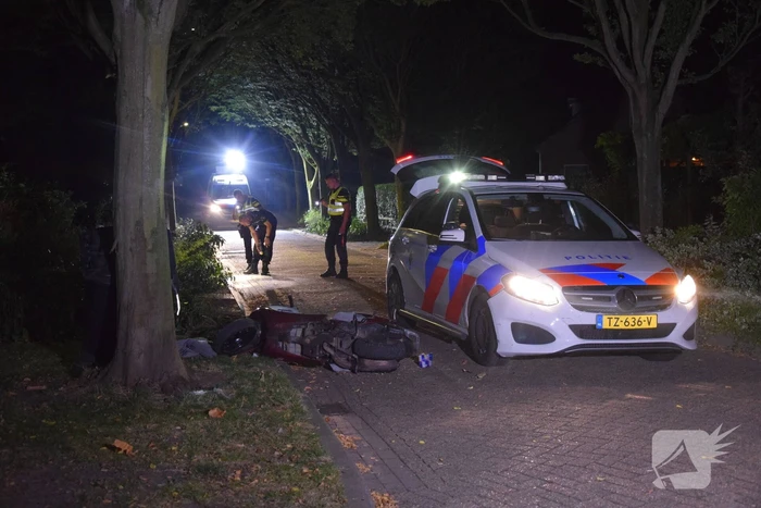 Scooterrijder gewond na achtervolging