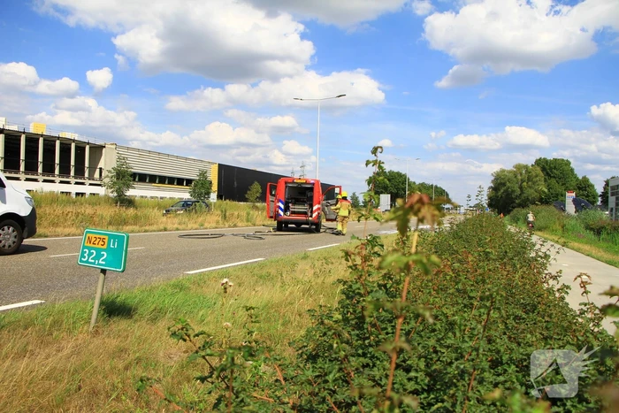 Flinke verkeershinder na bermbrand