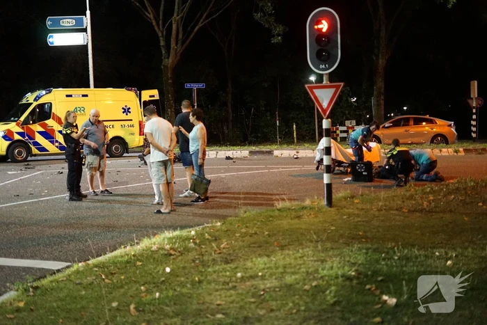 Scooterrijder aangereden door personenauto