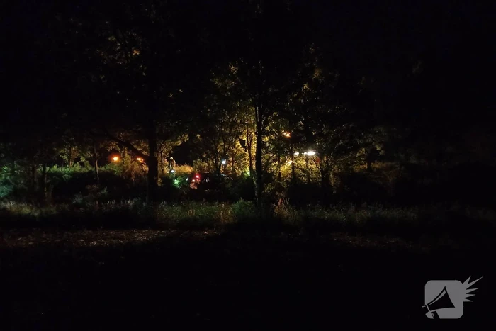 Auto schiet van de weg