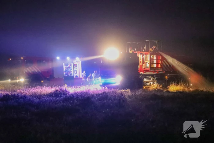 Flinke natuurbrand Goois Natuurreservaat Bussumerheide