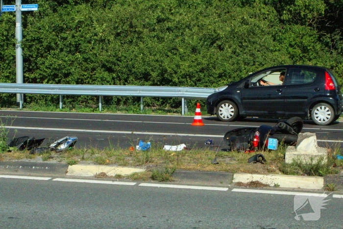 Scooterrijder ernstig gewond bij ongeluk